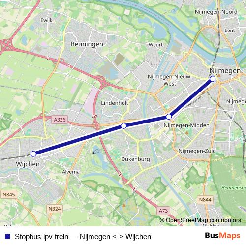 Stopbus ipv trein bus Line Map