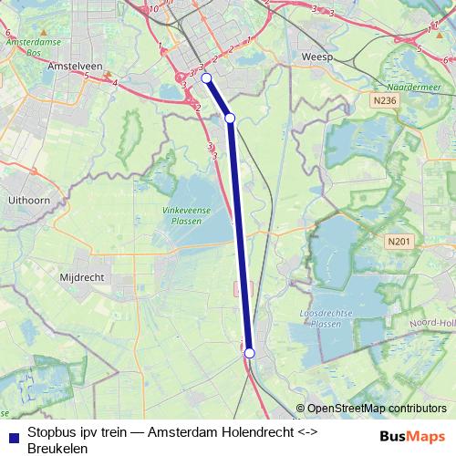 Stopbus ipv trein bus Line Map