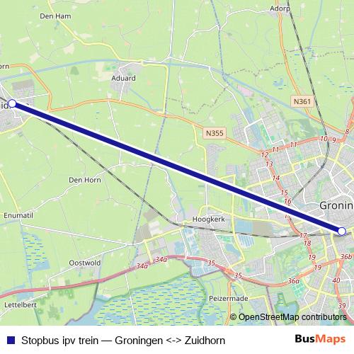 Stopbus ipv trein bus Line Map