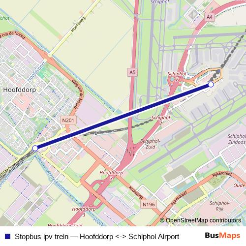Stopbus ipv trein bus Line Map