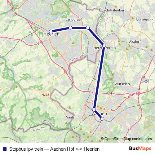 Stopbus ipv trein bus Line Map