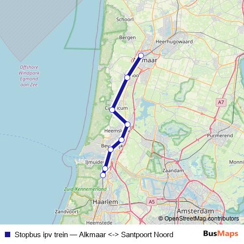 Stopbus ipv trein bus Line Map
