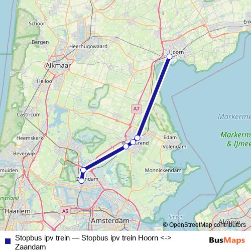 Stopbus ipv trein bus Line Map