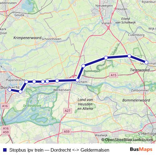 Stopbus ipv trein bus Line Map