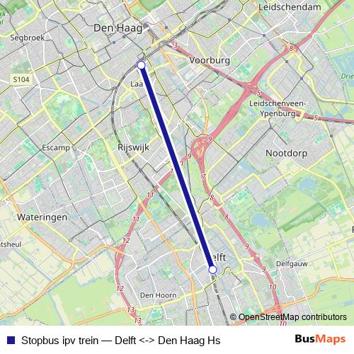 Stopbus ipv trein bus Line Map