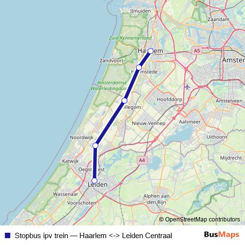 Stopbus ipv trein bus Line Map