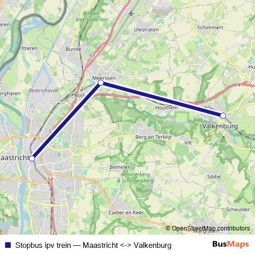 Stopbus ipv trein bus Line Map