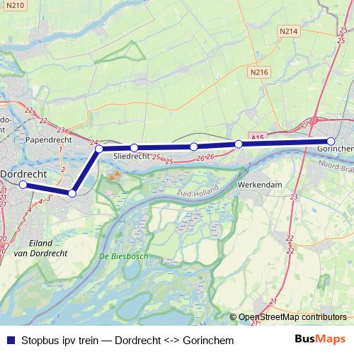 Stopbus ipv trein bus Line Map