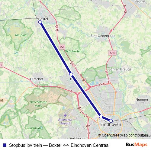 Stopbus ipv trein bus Line Map