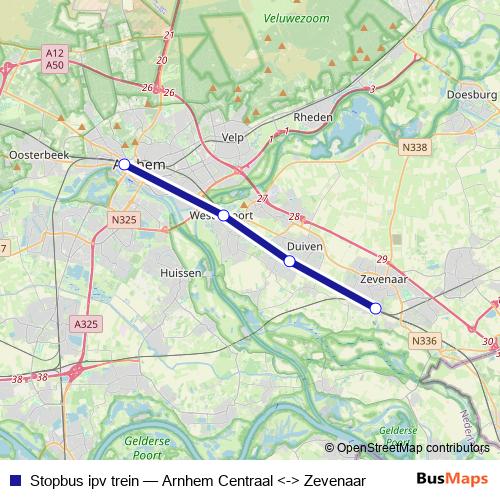 Stopbus ipv trein bus Line Map