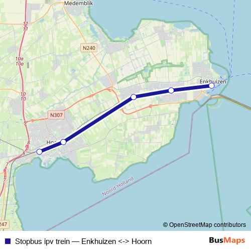 Stopbus ipv trein bus Line Map