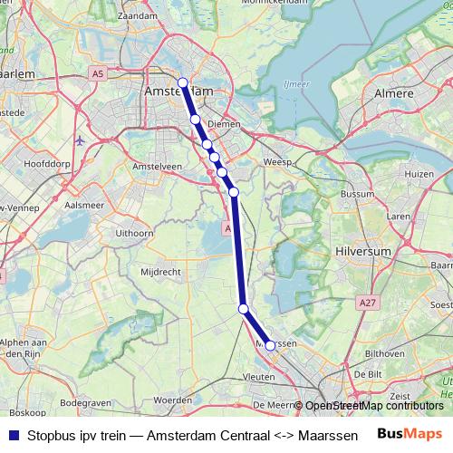 Stopbus ipv trein bus Line Map