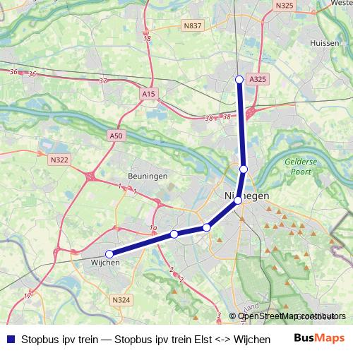 Stopbus ipv trein bus Line Map