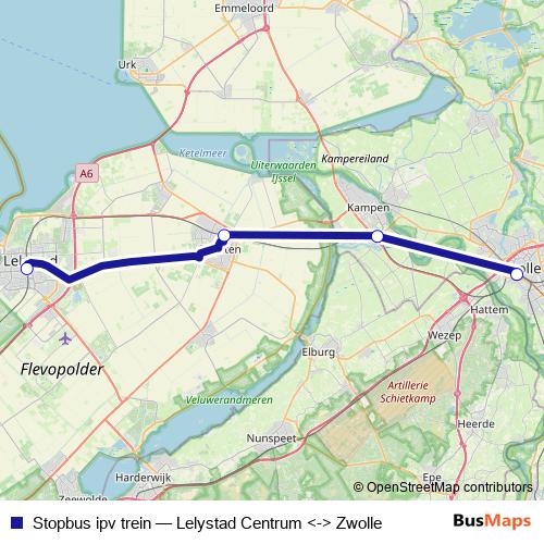 Stopbus ipv trein bus Line Map
