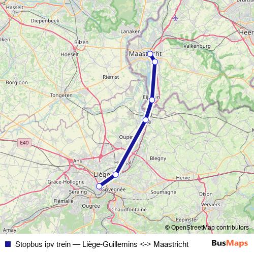 Stopbus ipv trein bus Line Map