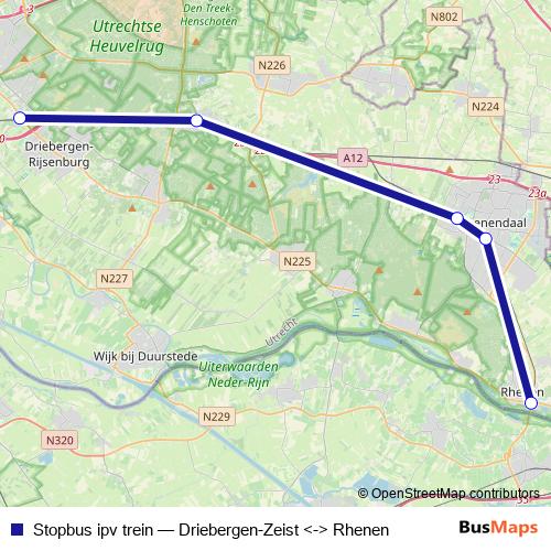 Stopbus ipv trein bus Line Map