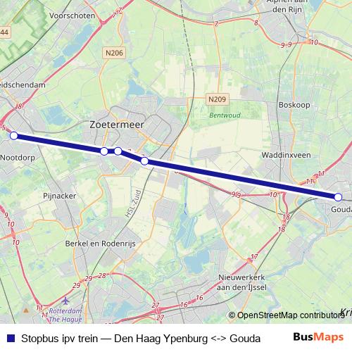 Stopbus ipv trein bus Line Map
