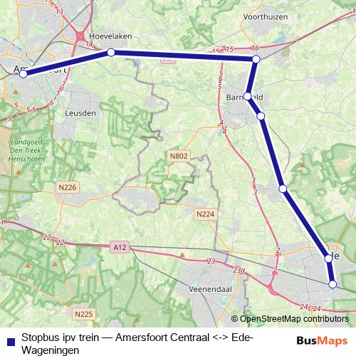 Stopbus ipv trein bus Line Map