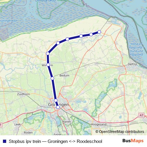 Stopbus ipv trein bus Line Map