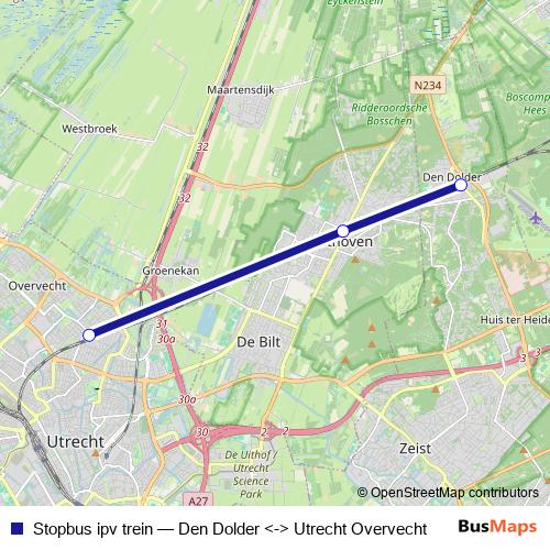 Stopbus ipv trein bus Line Map