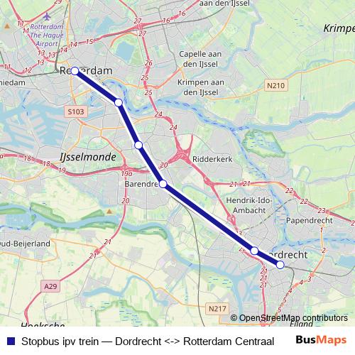 Stopbus ipv trein bus Line Map