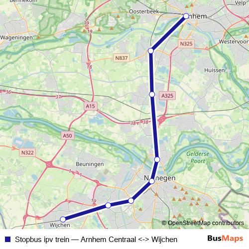 Stopbus ipv trein bus Line Map