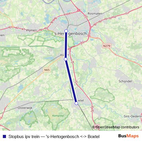 Stopbus ipv trein bus Line Map