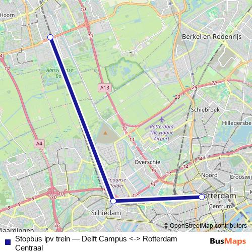 Stopbus ipv trein bus Line Map