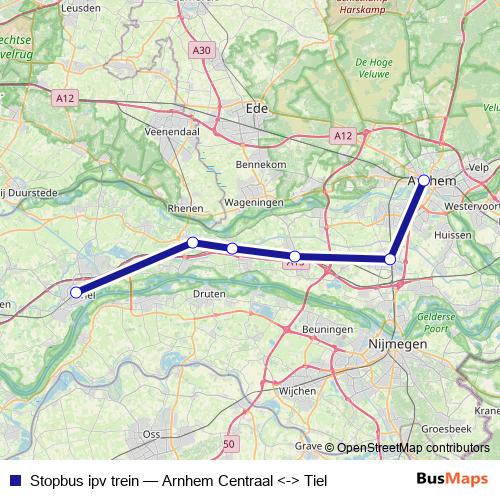 Stopbus ipv trein bus Line Map