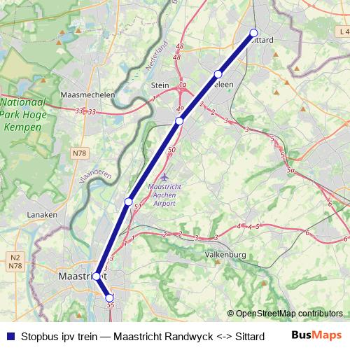 Stopbus ipv trein bus Line Map