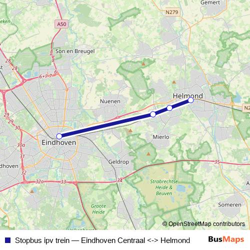 Stopbus ipv trein bus Line Map