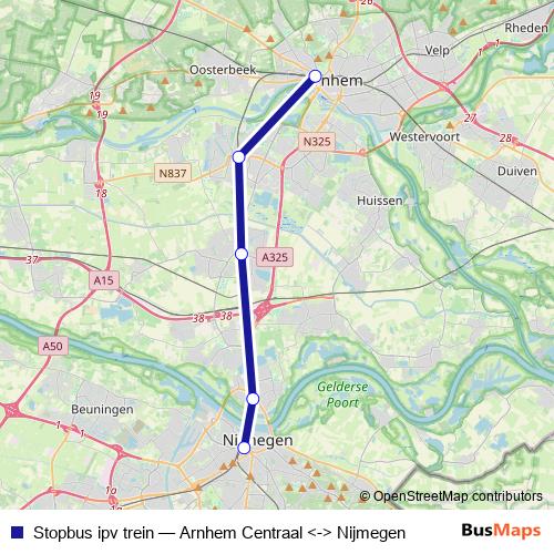 Stopbus ipv trein bus Line Map