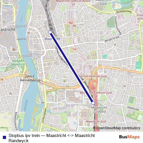 Stopbus ipv trein bus Line Map