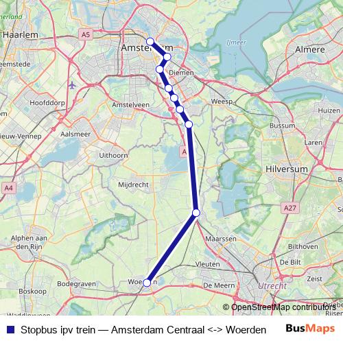 Stopbus ipv trein bus Line Map