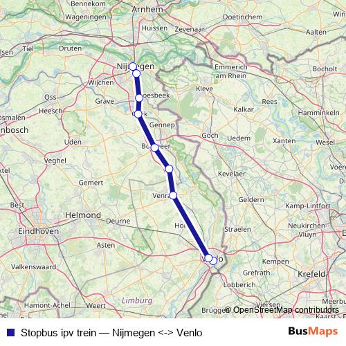 Stopbus ipv trein bus Line Map