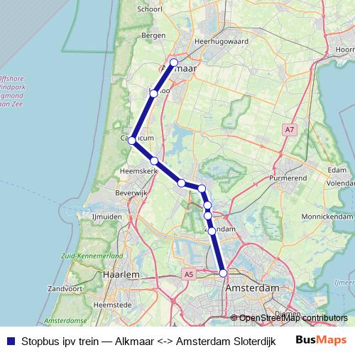 Stopbus ipv trein bus Line Map
