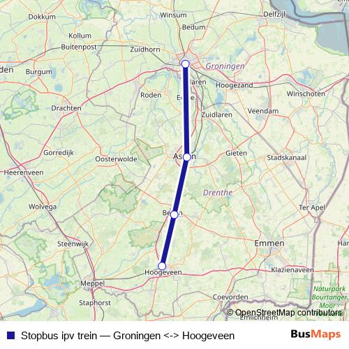 Stopbus ipv trein bus Line Map