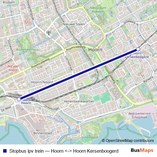 Stopbus ipv trein bus Line Map