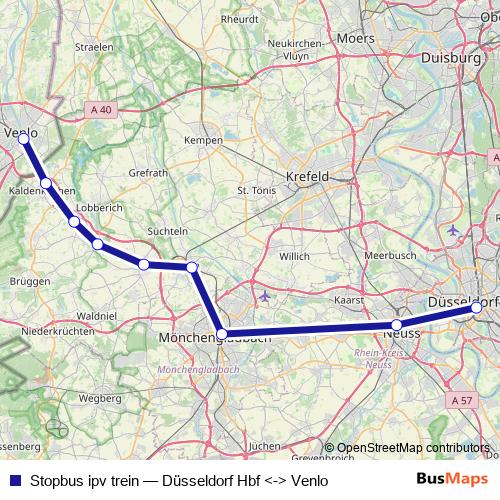 Stopbus ipv trein bus Line Map