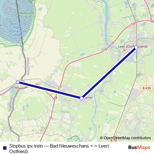 Stopbus ipv trein bus Line Map