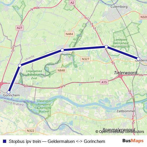 Stopbus ipv trein bus Line Map