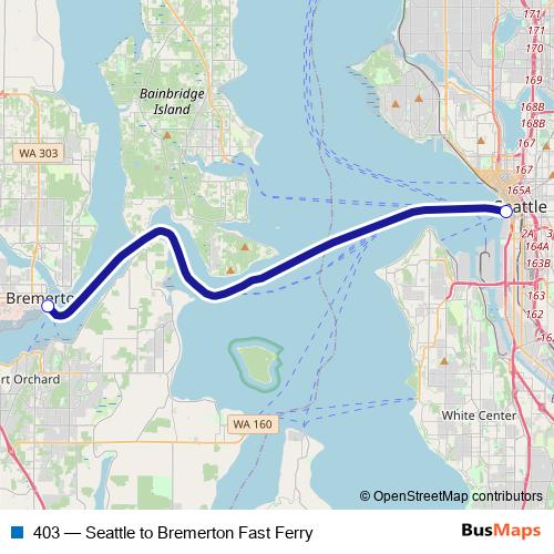 403 ferry Line Map