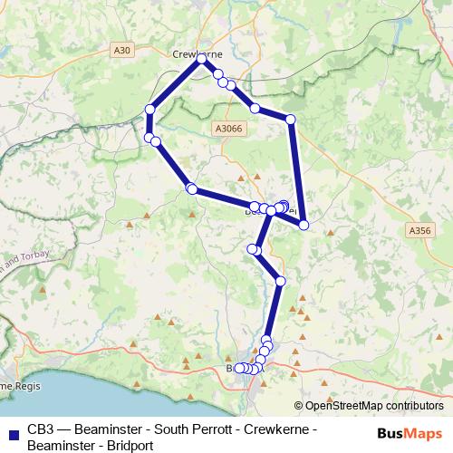 CB3 bus Line Map