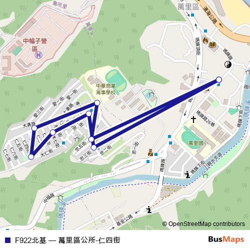 F922北基 bus Line Map