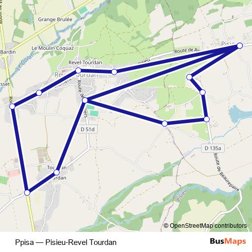 Ppisa bus Line Map