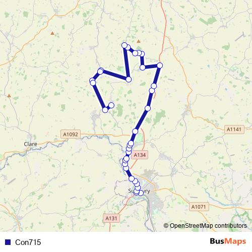 Con715 bus Line Map