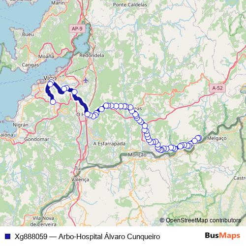 Xg888059 bus Line Map