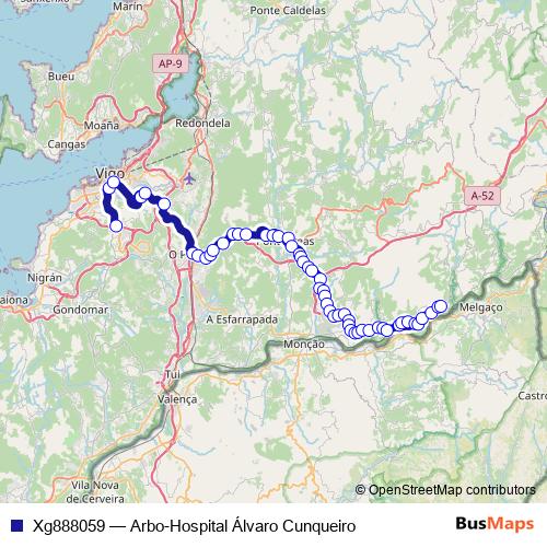 Xg888059 bus Line Map