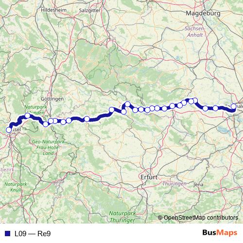 L09 rail Line Map