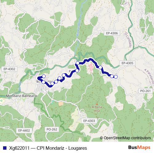 Xg622011 bus Line Map